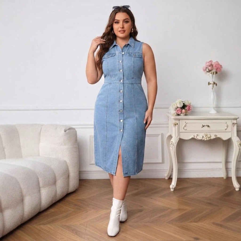 Ottilie Polo Denim Dress