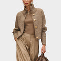 Women’s Blazer Casual Soft Knit Tailored Fit