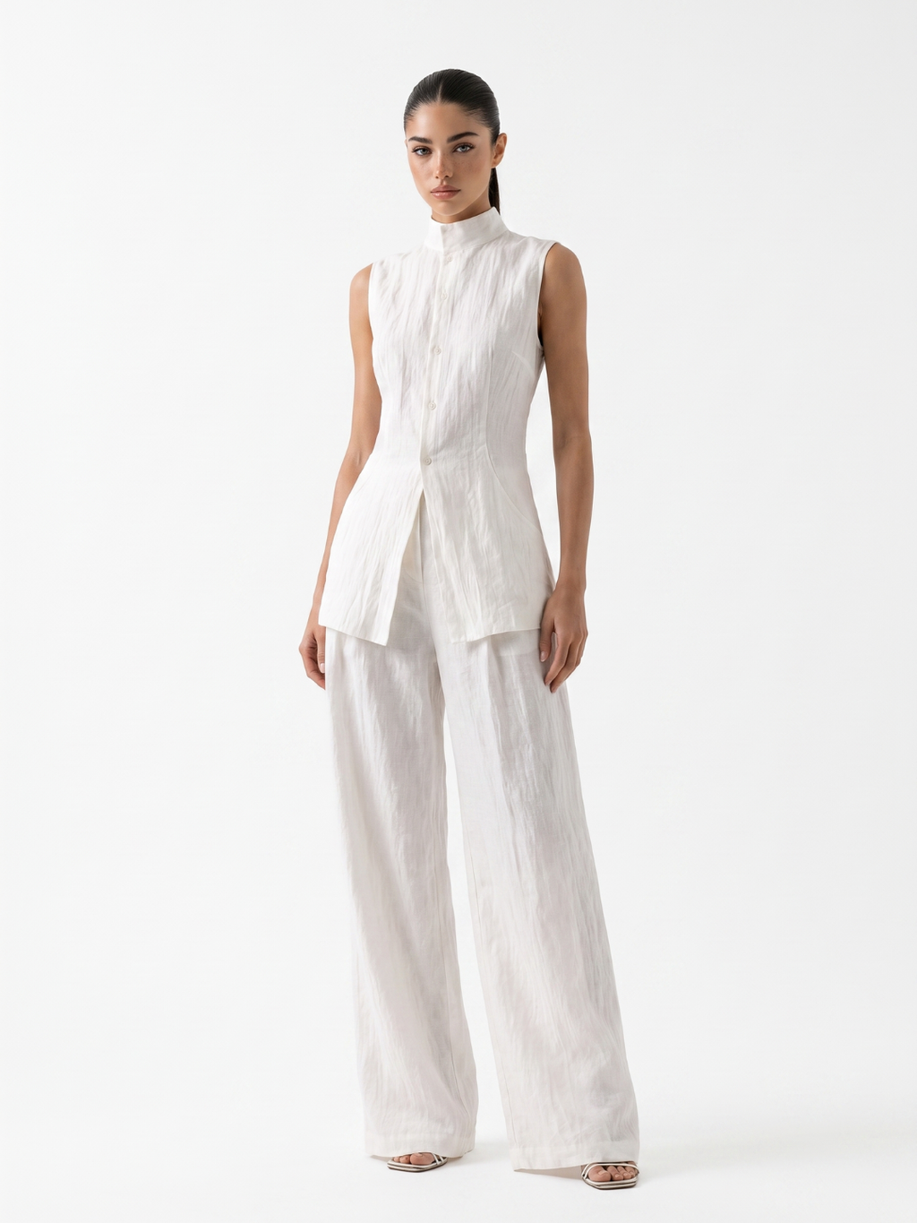 Primrose Wide-Leg Trouser and Shirt Set - front view