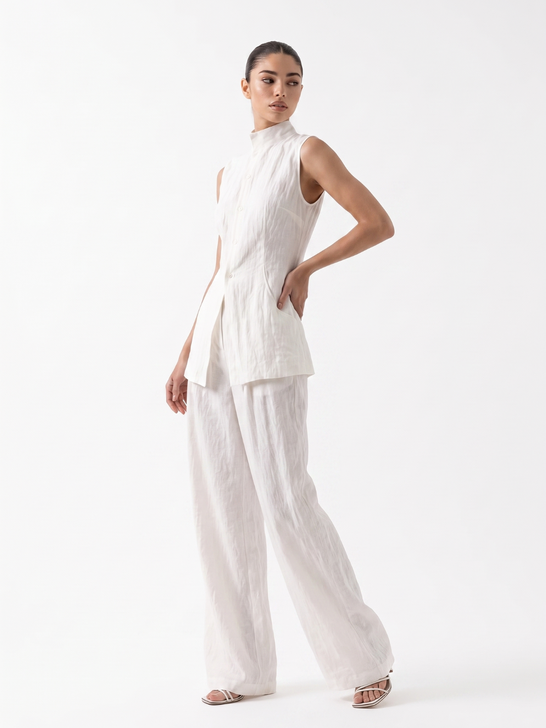 Primrose Wide-Leg Trouser and Shirt Set - view 4