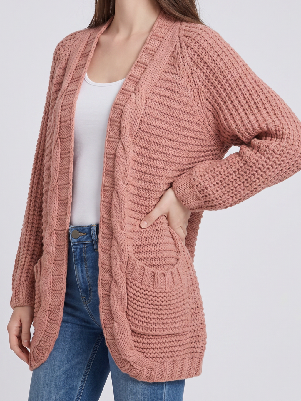 Jane Patch Pocket Layered Boho Cardigan - view 8