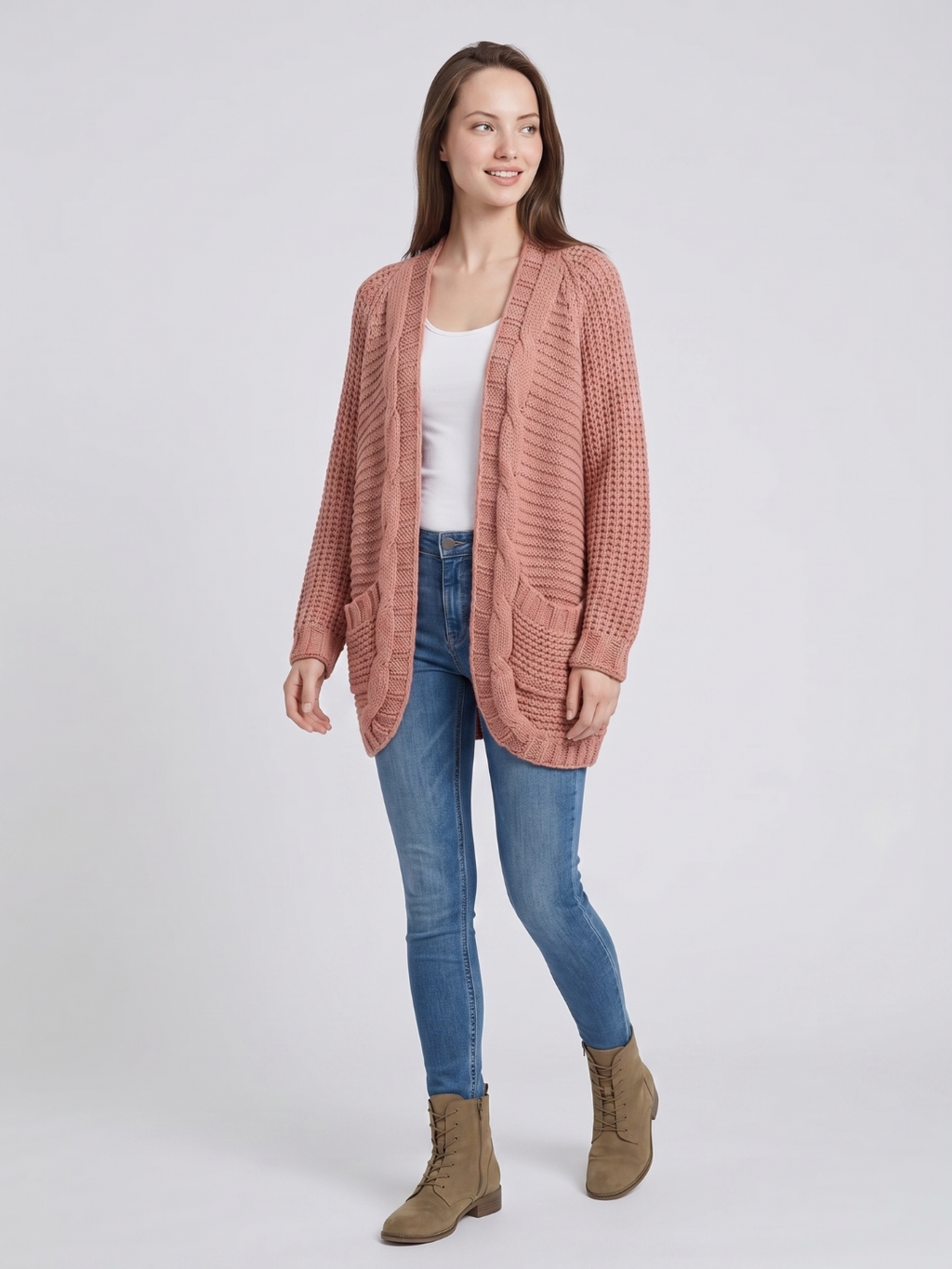 Jane Patch Pocket Layered Boho Cardigan - view 10