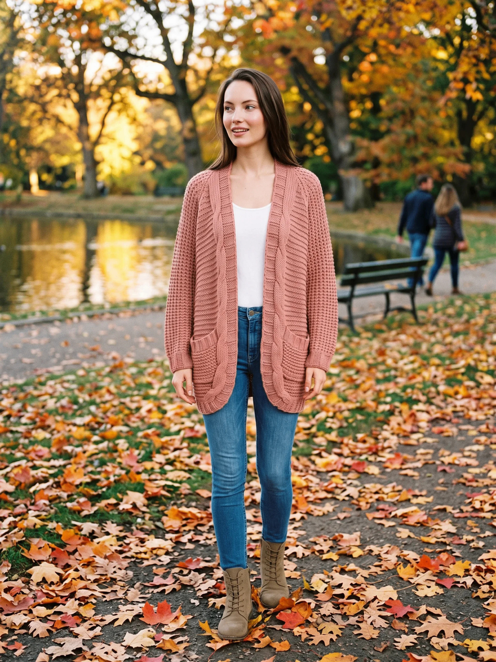 Jane Patch Pocket Layered Boho Cardigan - view 11