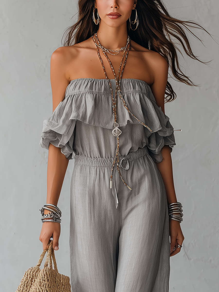 Junia Sleeveless Wide-Leg Jumpsuit - view 4