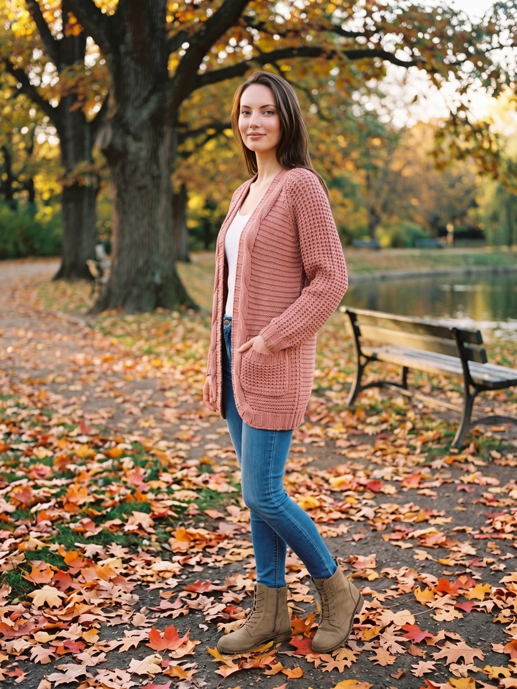 Jane Patch Pocket Layered Boho Cardigan - view 12