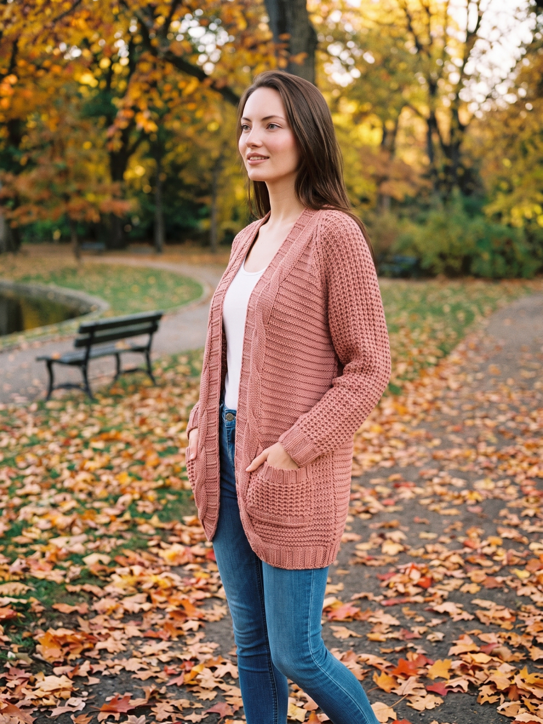 Jane Patch Pocket Layered Boho Cardigan - view 13