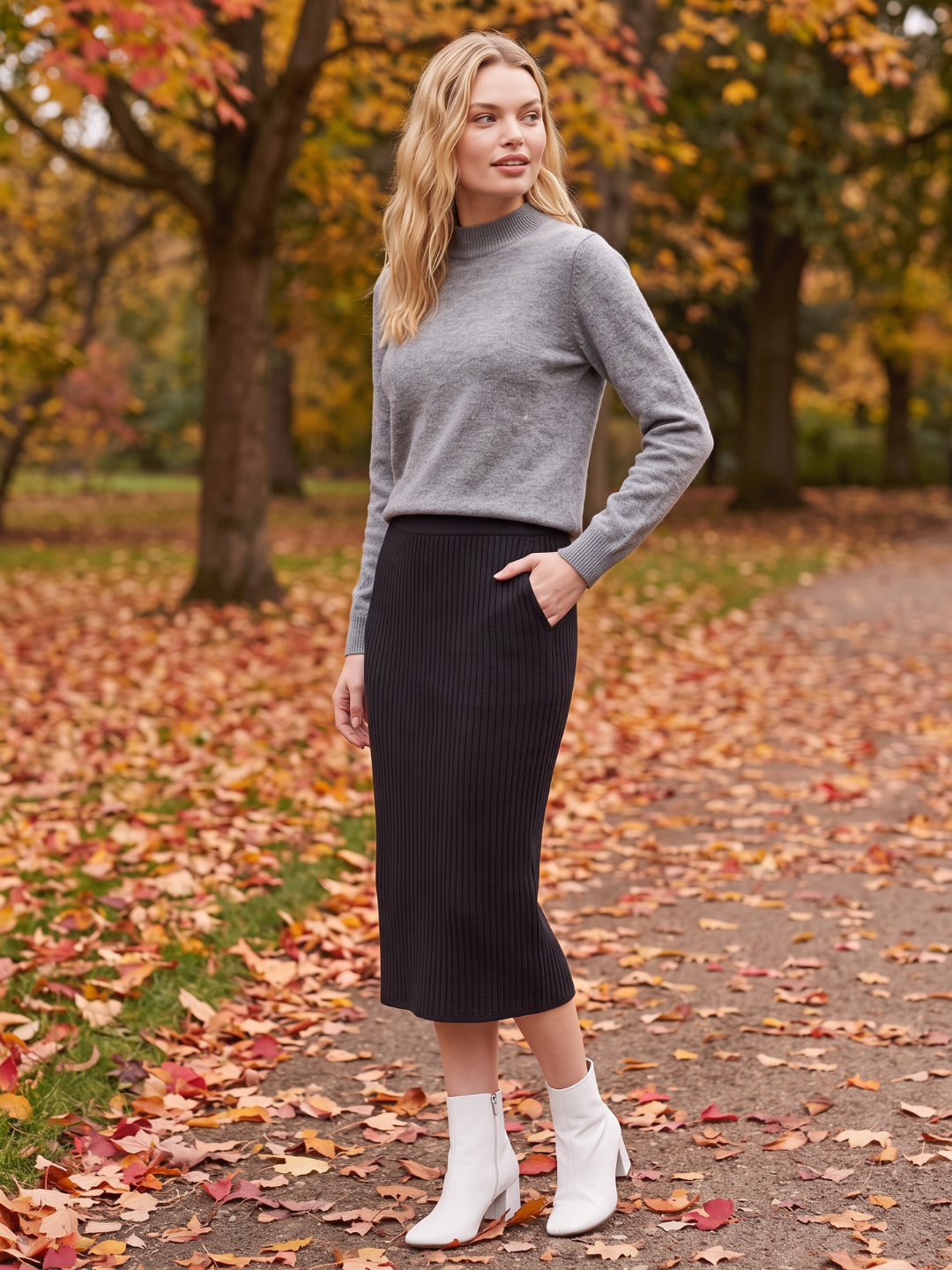 Romy Turtleneck Loose Fit Sweater - view 8