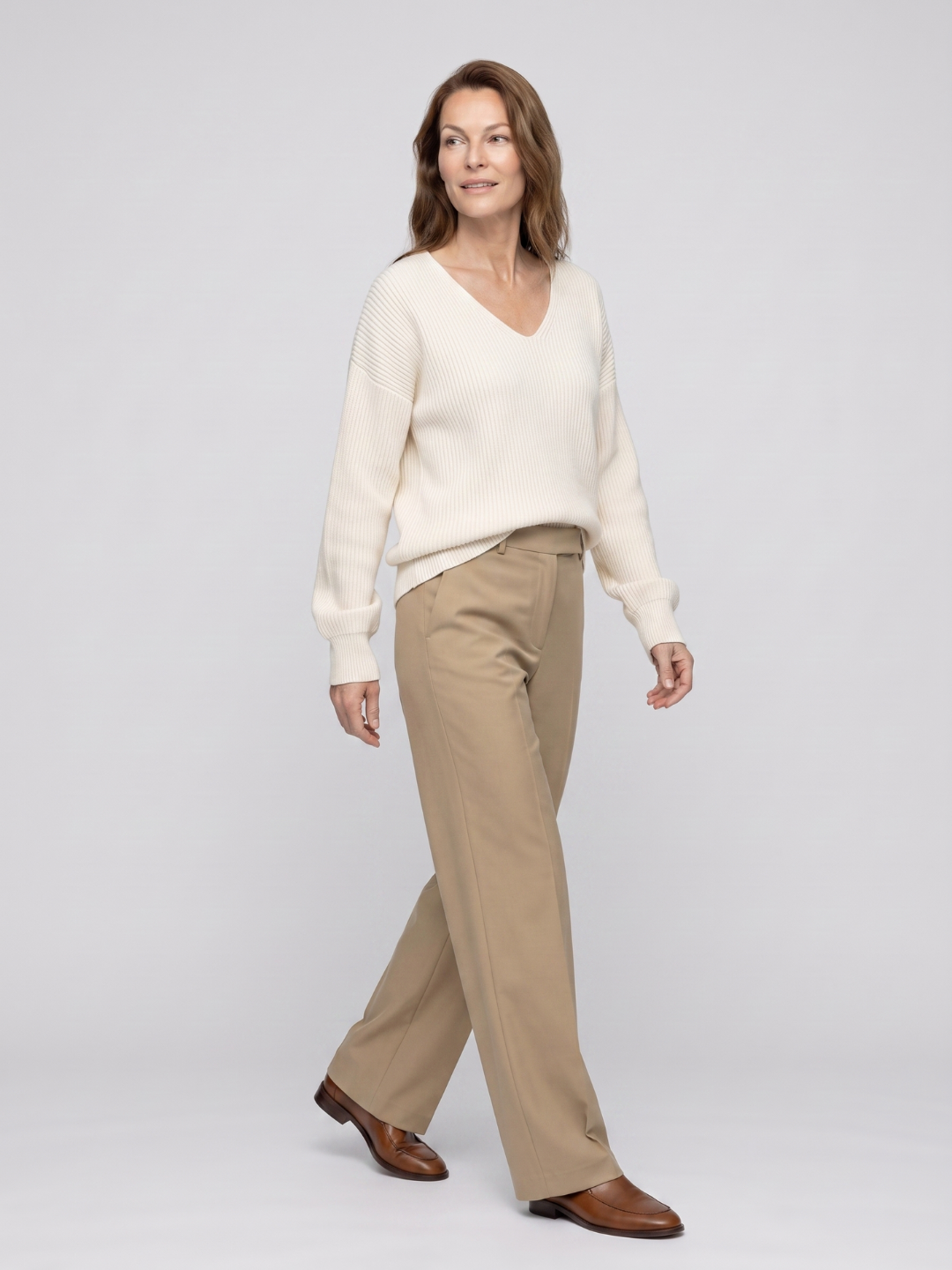 Indie Ribbed Oversized V Neck Sweater - view 5