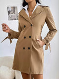 Zoe Belted Double Breasted Trench Coat - view 4