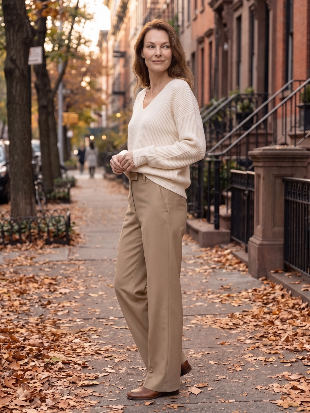 Indie Ribbed Oversized V Neck Sweater - view 7
