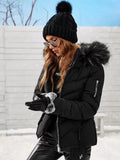 Ingrid Quilted Padded Zip Front Puffer Jacket - front view