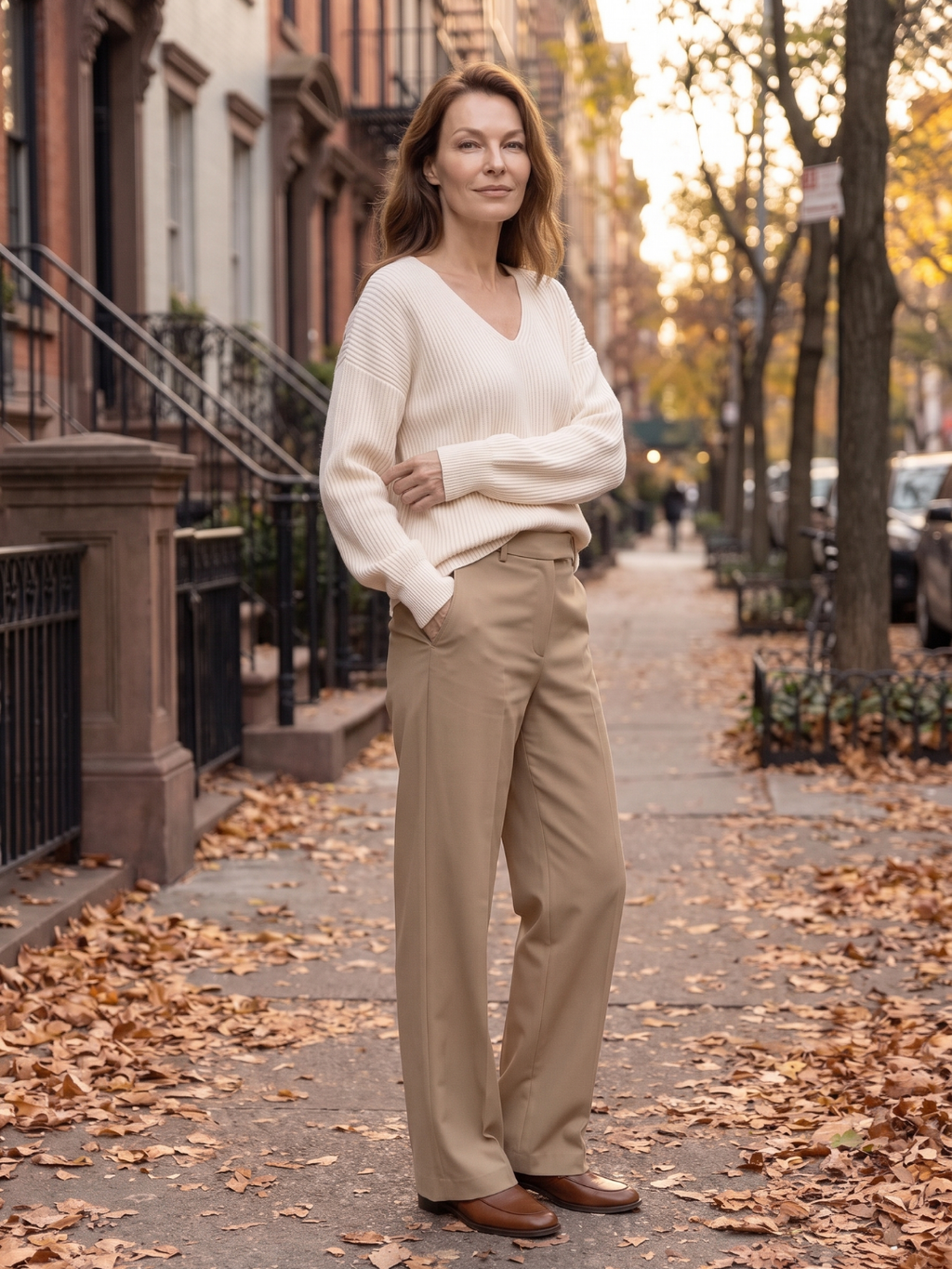 Indie Ribbed Oversized V Neck Sweater - view 8