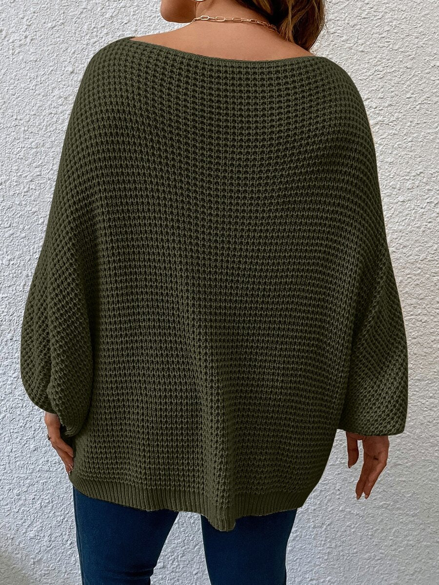 Martina Ribbed Oversized Round Neck Sweater - view 2