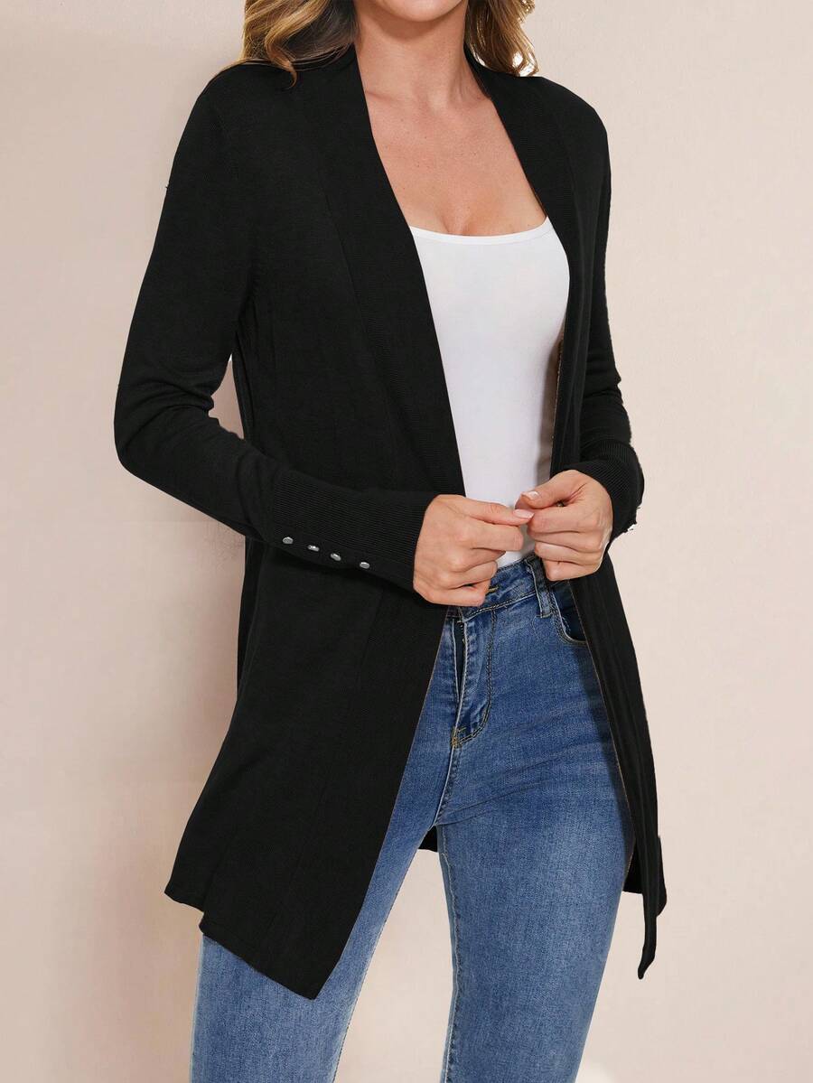 Talia Open Front Longline Cardigan - view 3