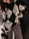 Nika Oversized Round Neck Drop Shoulder Sweater - front view