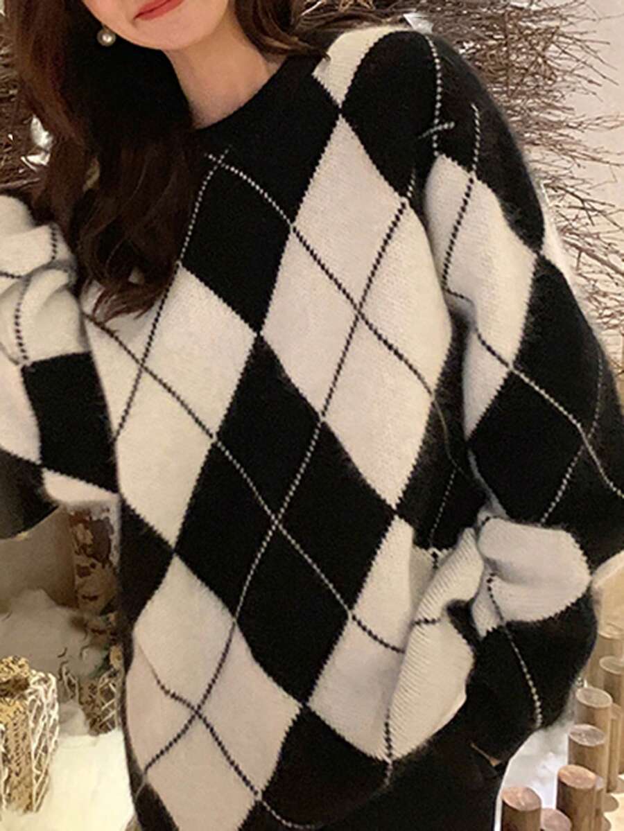 Nika Oversized Round Neck Drop Shoulder Sweater - view 3