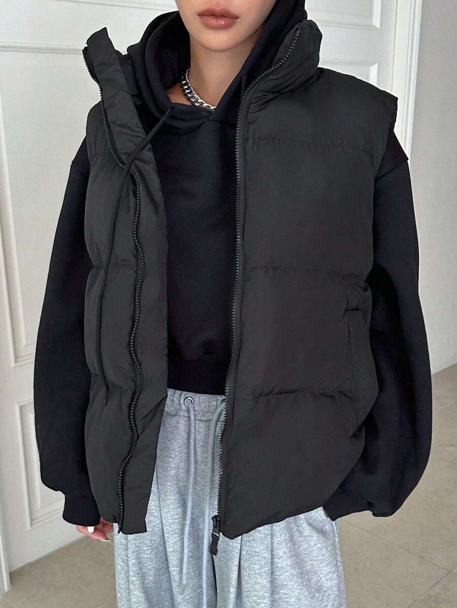 Astrid Padded Zip Front Turtleneck Puffer Jacket - view 4