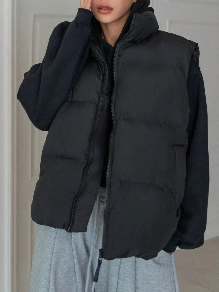 Astrid Padded Zip Front Turtleneck Puffer Jacket - view 7