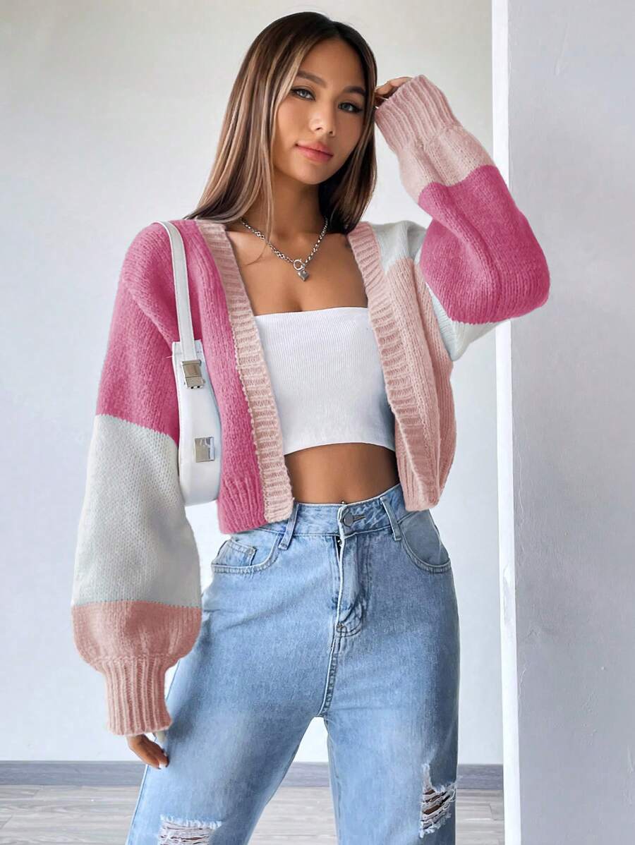 Emilie Open Front Cropped Cardigan - view 6