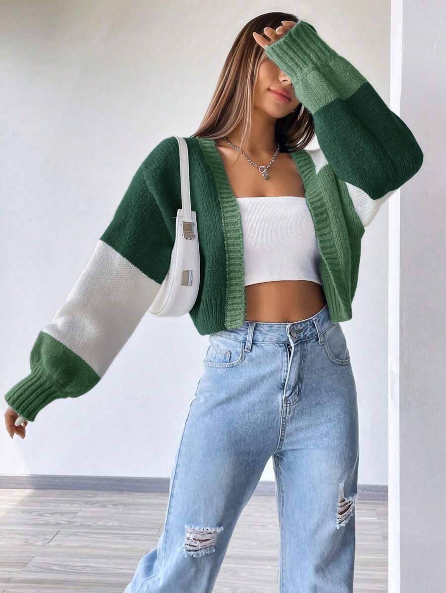 Emilie Open Front Cropped Cardigan - view 7