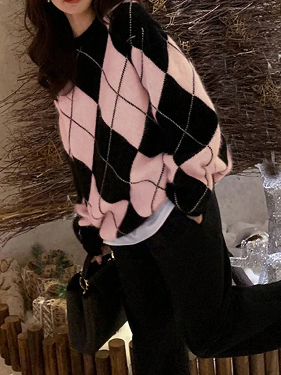 Nika Oversized Round Neck Drop Shoulder Sweater - view 7