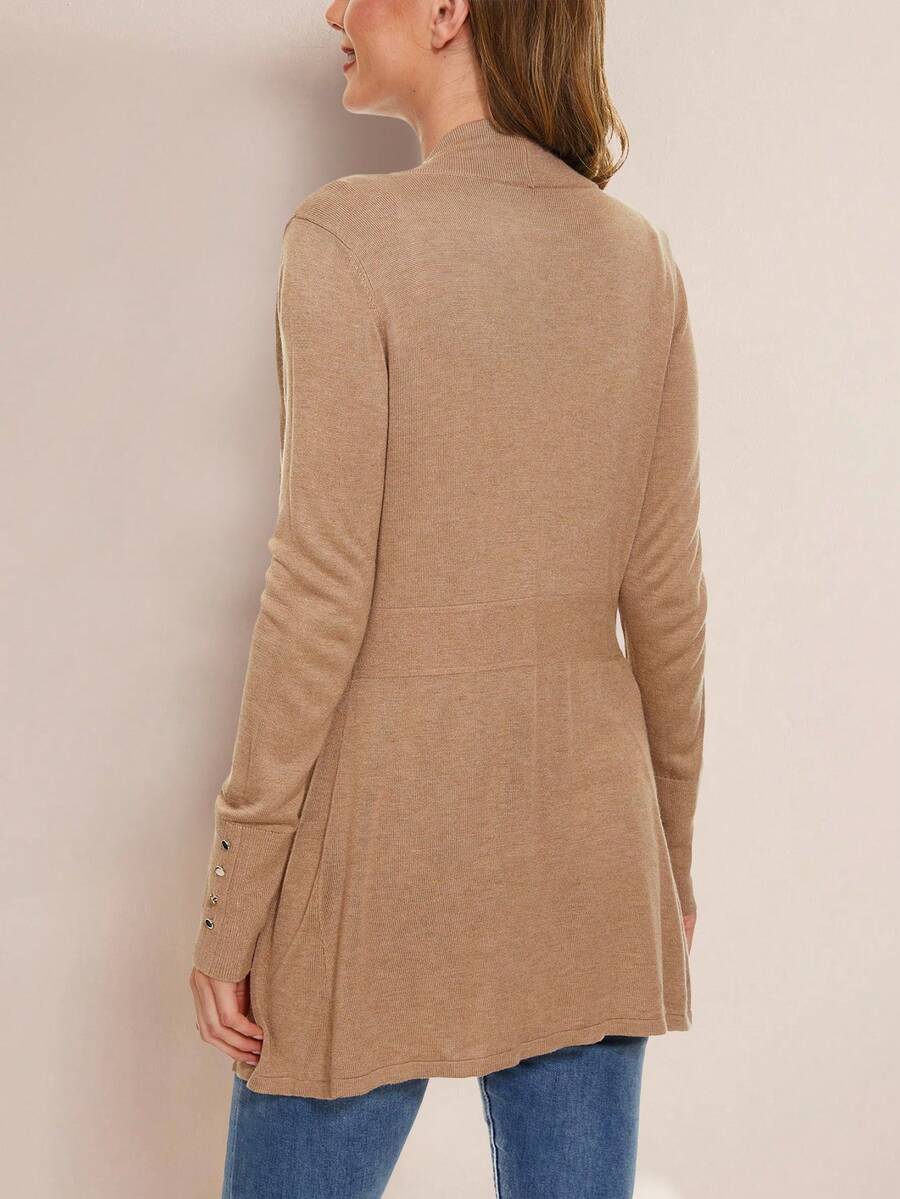 Talia Open Front Longline Cardigan - view 5