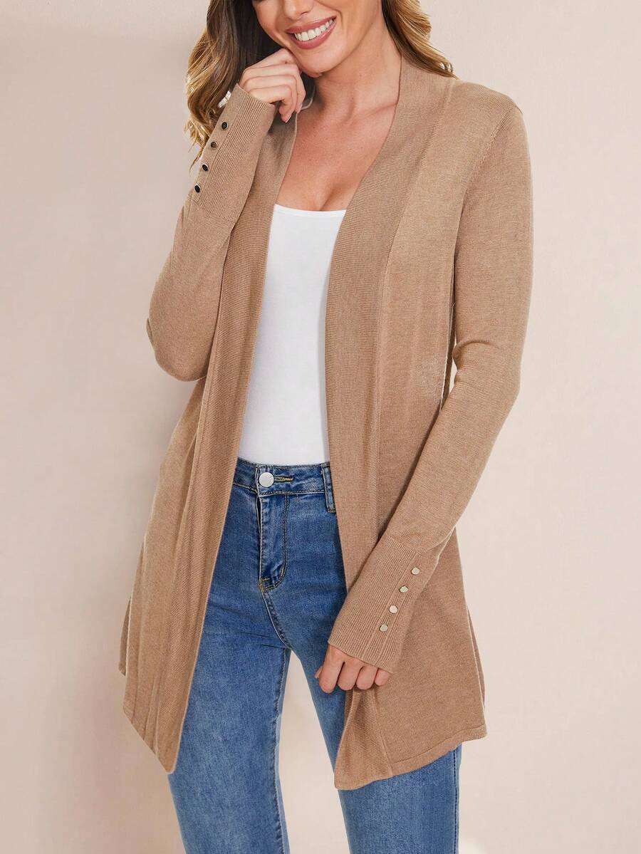 Talia Open Front Longline Cardigan - view 6