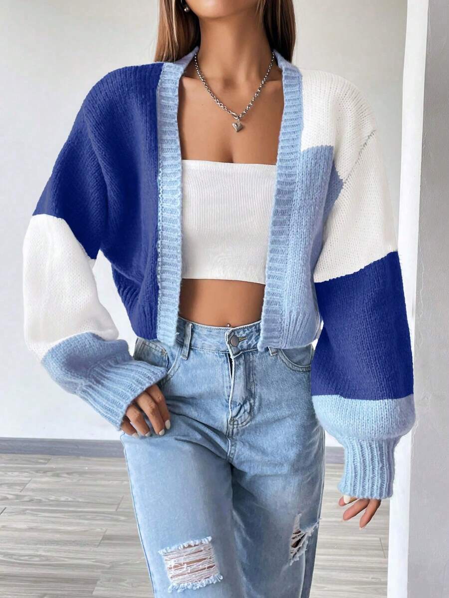 Emilie Open Front Cropped Cardigan - view 12