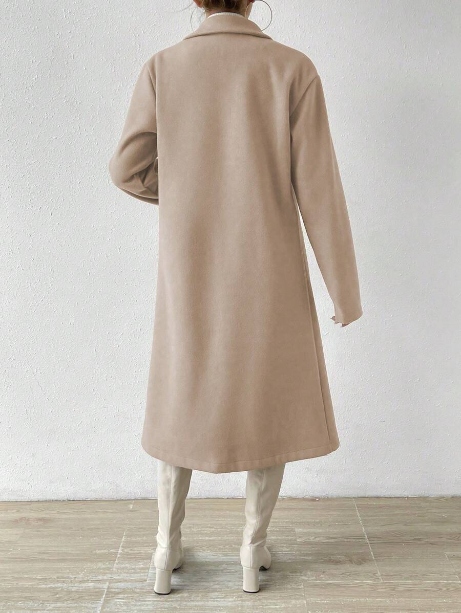 Sara Tailored Double Breasted Longline Overcoat - view 2