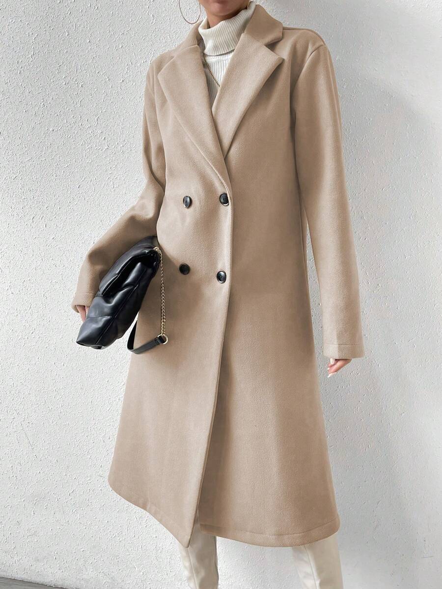 Sara Tailored Double Breasted Longline Overcoat - view 6