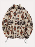 Nina Zip Front Turtleneck Layered Jacket - front view