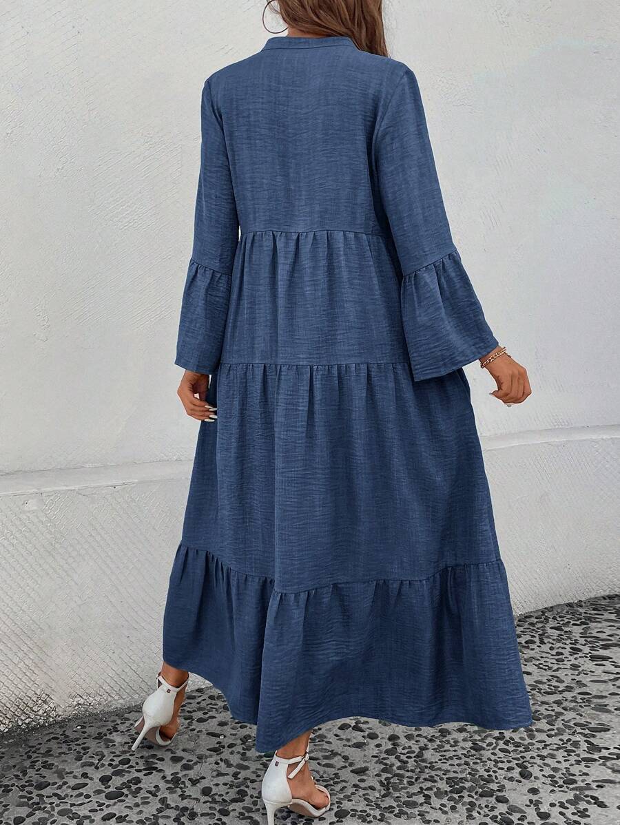 Clara Tiered V Neck Maxi Dress - view 2