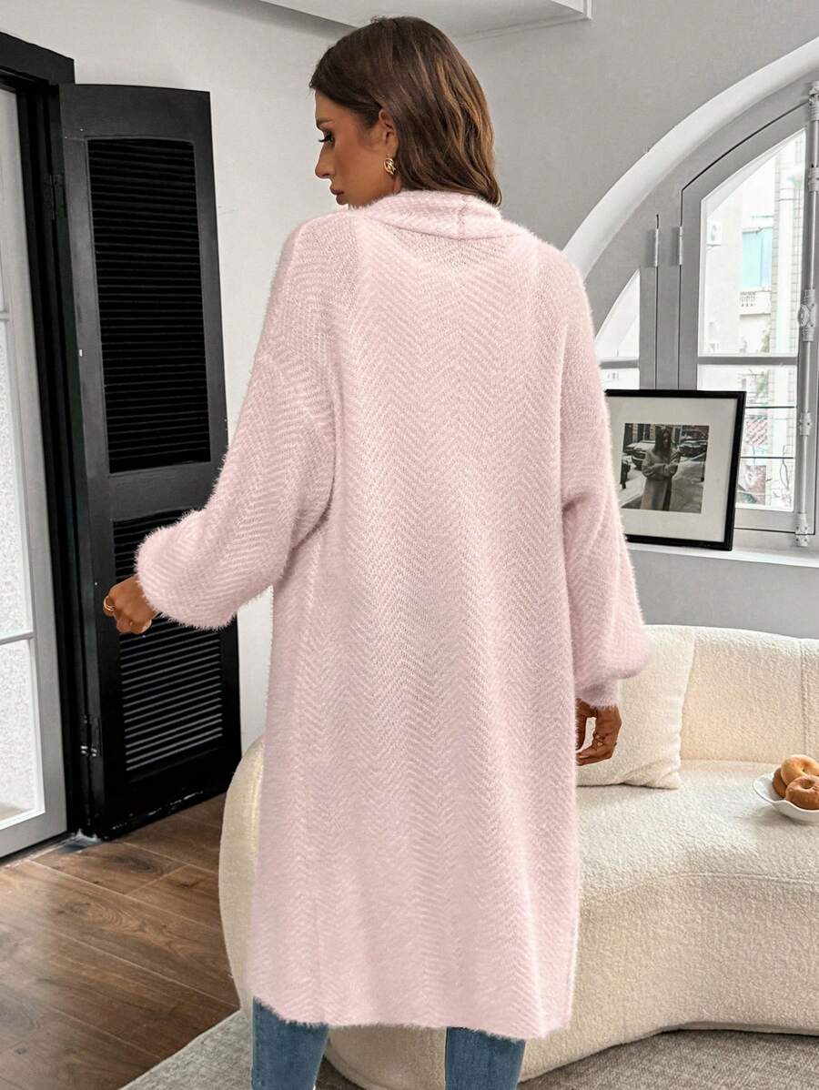 Anya Textured Open Front Layered Cardigan - view 8