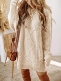 Iris Cable Knit Oversized Sweater Dress - view 4