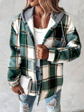 Camille Plaid Button Front Jacket - view 3