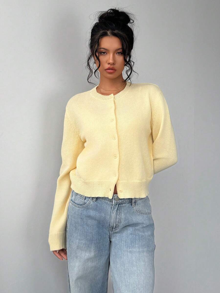 Sofia Round Neck Cropped Cardigan - view 3