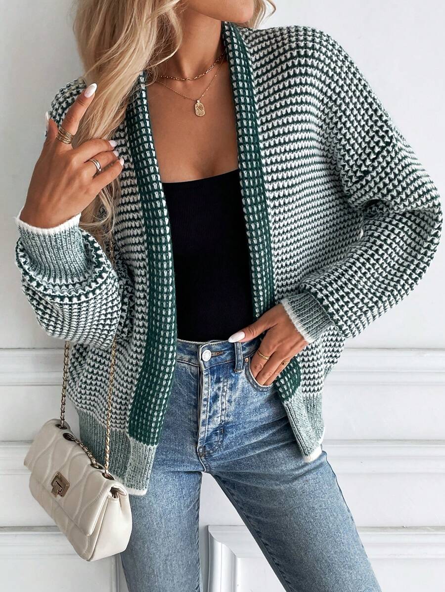 Elena Open Front Collared Layered Cardigan - view 2