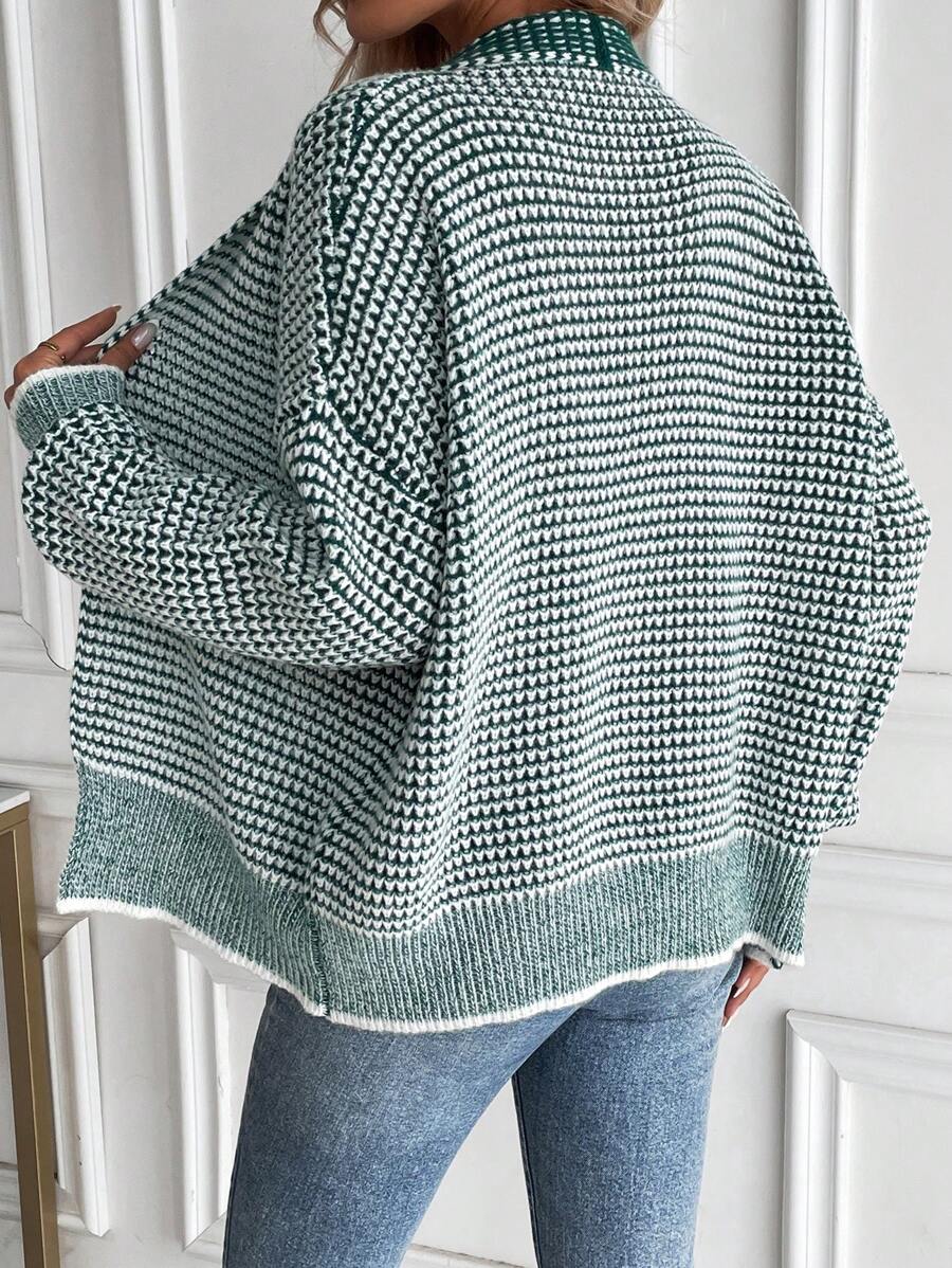 Elena Open Front Collared Layered Cardigan - view 3
