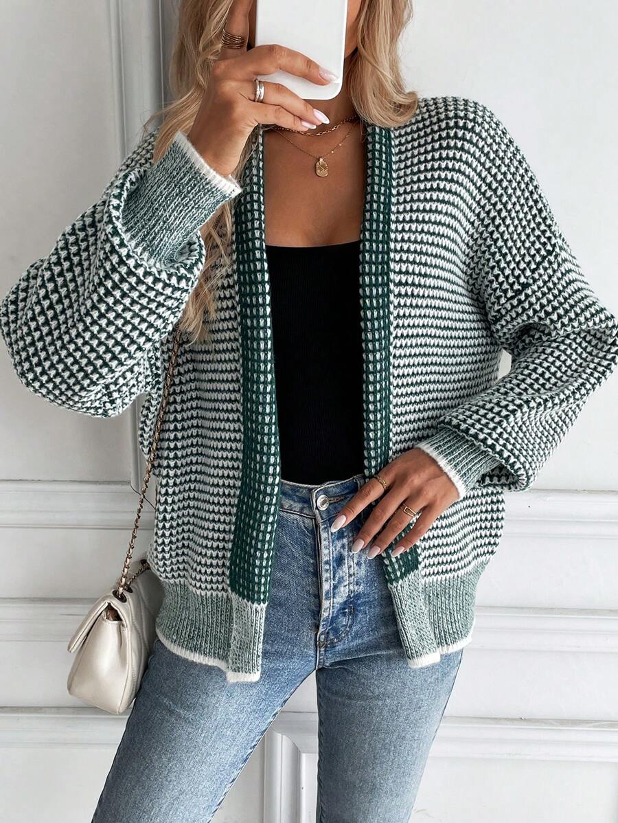 Elena Open Front Collared Layered Cardigan - view 5