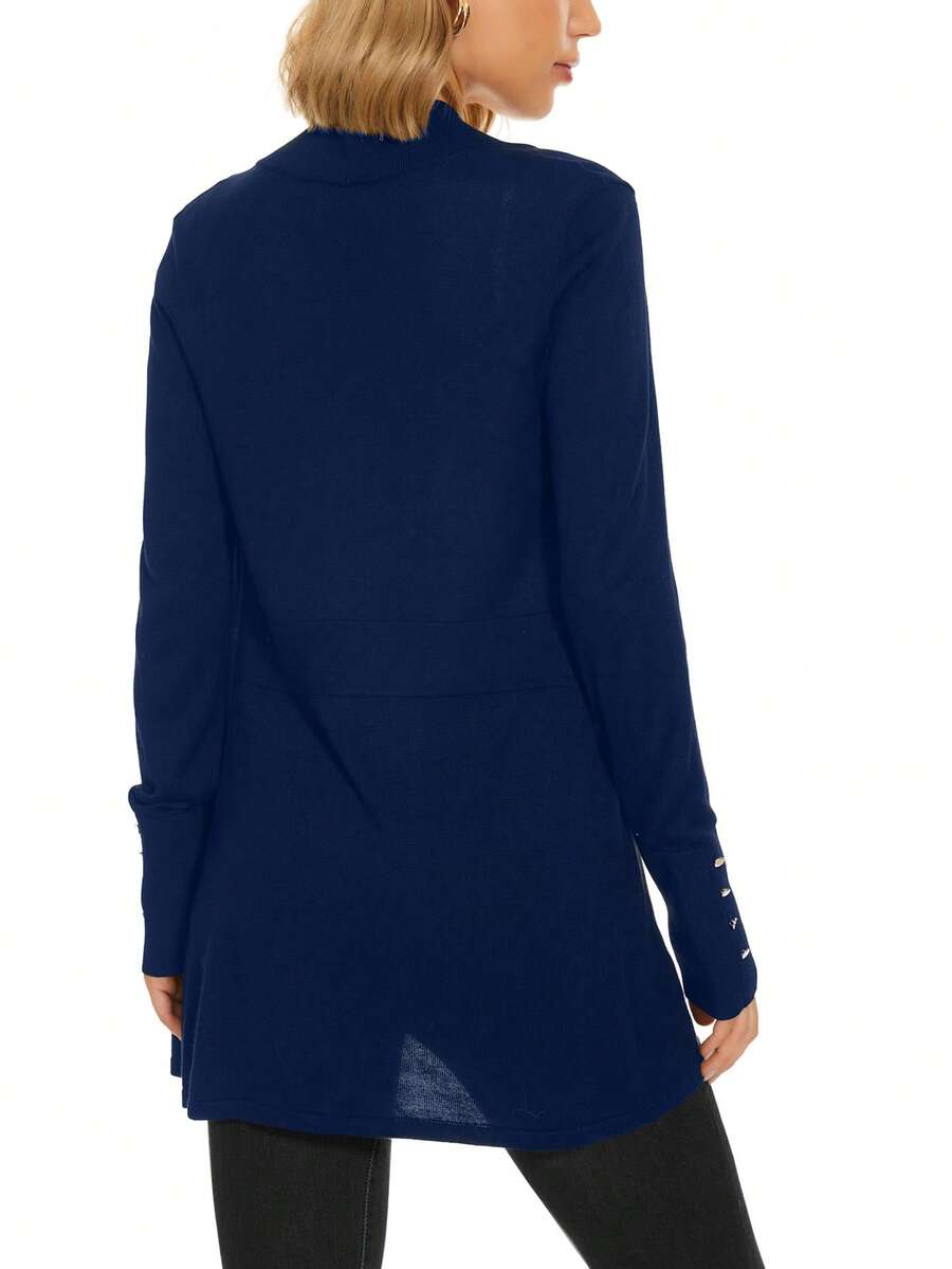 Talia Open Front Longline Cardigan - view 8
