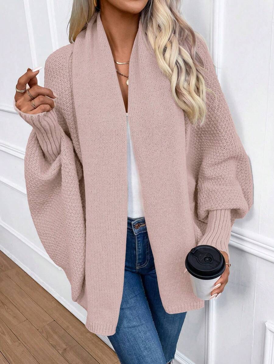 Elsa Open Front Shawl Collar Collared Cardigan - view 4