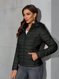 Leila Zip Front Puffer Jacket - view 5
