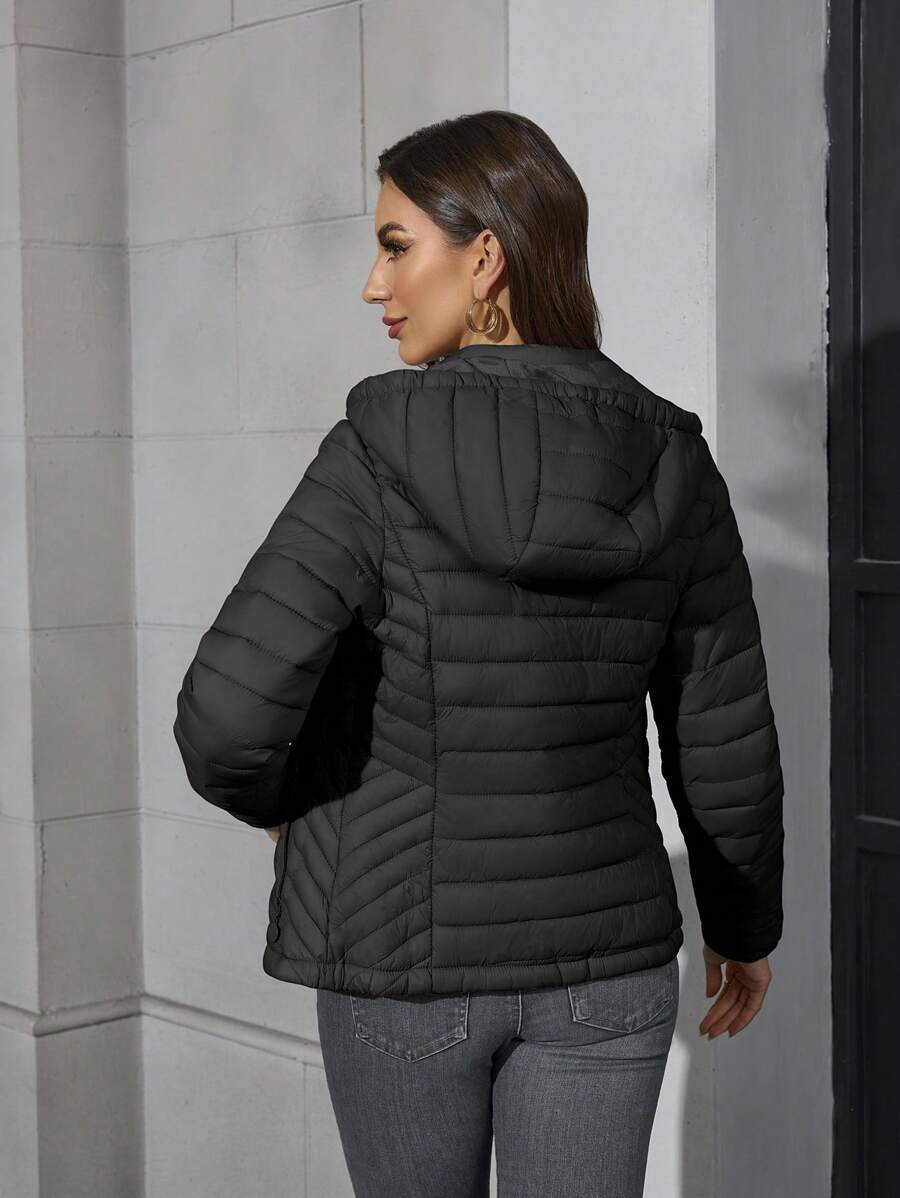Leila Zip Front Puffer Jacket - view 4