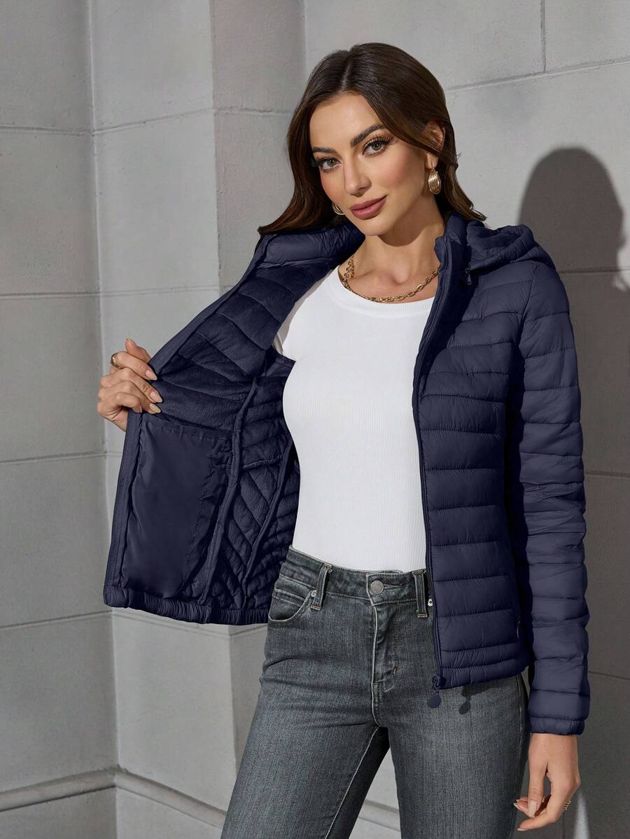 Leila Zip Front Puffer Jacket - view 10