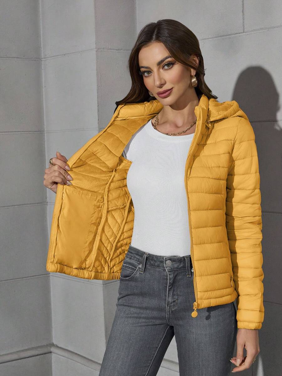 Leila Zip Front Puffer Jacket - view 12