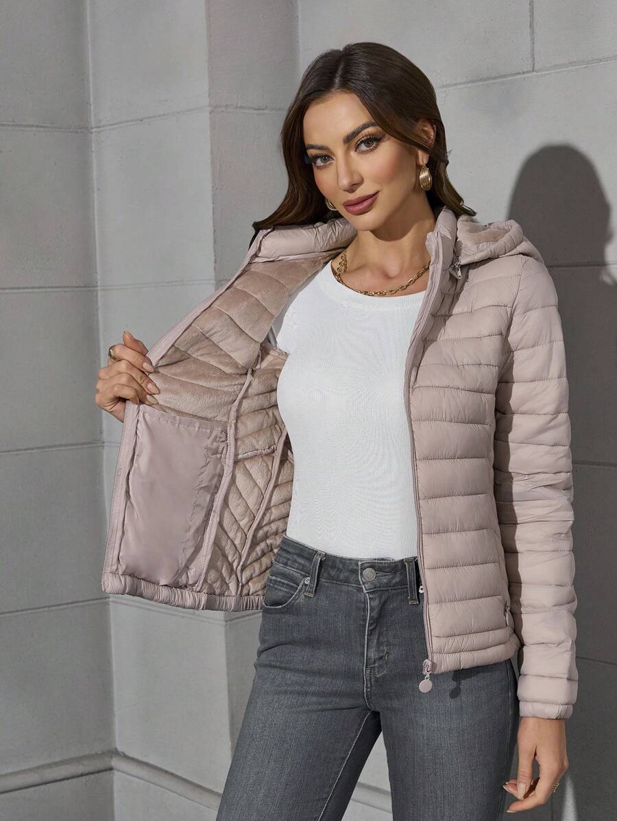 Leila Zip Front Puffer Jacket - view 7