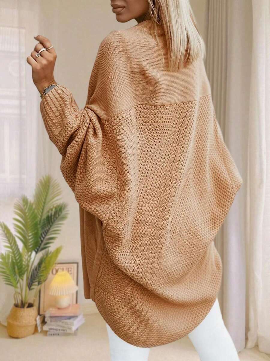 Greta Oversized Open Front Longline Cardigan - view 3
