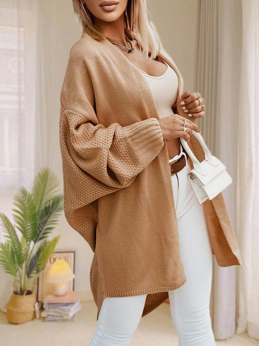Greta Oversized Open Front Longline Cardigan - view 2