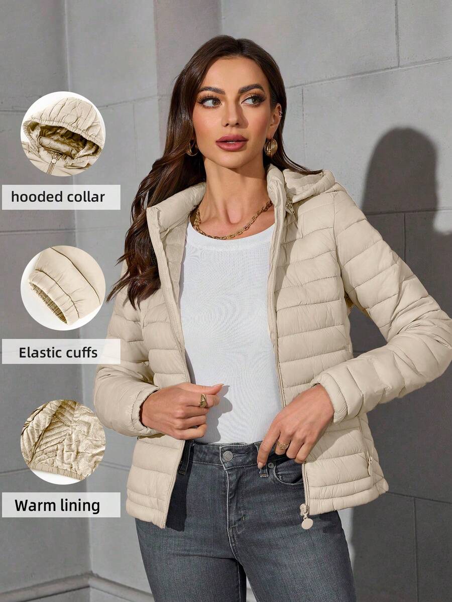 Leila Zip Front Puffer Jacket - view 14