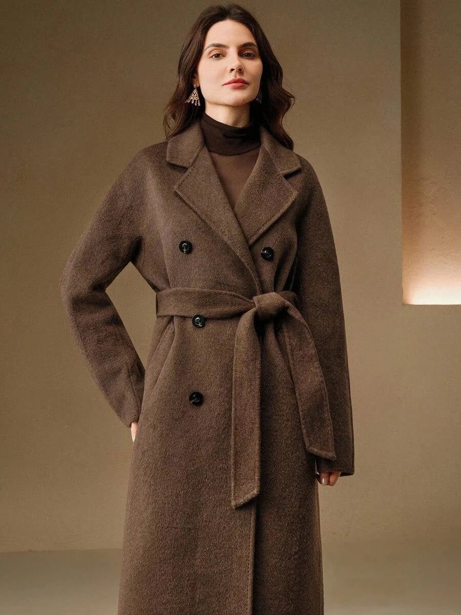 Laura Belted Double Breasted Longline Overcoat - view 2